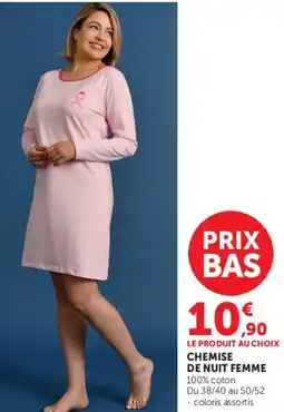 Hyper U CHEMISE DE NUIT FEMME offre