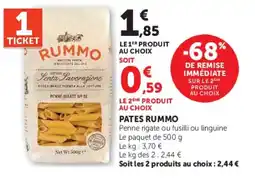 Hyper U RUMMO Pates offre