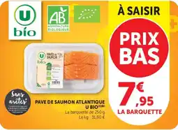 Hyper U U BIO PAVE DE SAUMON ATLANTIQUE offre