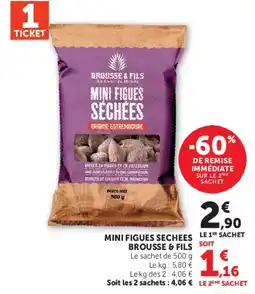 Hyper U BROUSSE & FILS MINI FIGUES SÉCHÉES offre