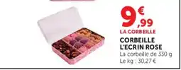 Hyper U LA CORBEILLE CORBEILLE L'ECRIN ROSE offre