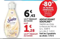 Hyper U Soupline Adoucissant offre
