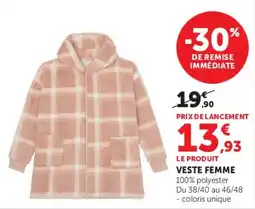 Hyper U VESTES FEMME offre
