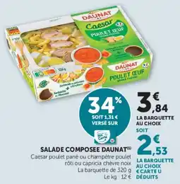 Hyper U DAUNAT SALADE COMPOSEE offre