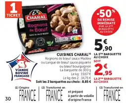 Hyper U CHARAL Rognons de Bœuf offre