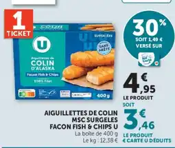 Hyper U U Aiguillettes de Colin d'Alaska offre