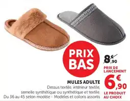 Hyper U MULES ADULTE offre