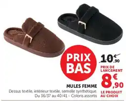 Hyper U MULES FEMME offre