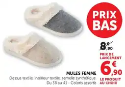 Hyper U MULES FEMME offre