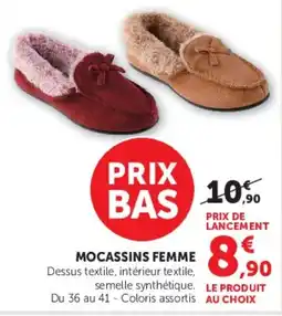 Hyper U MOCASSINS FEMME offre