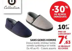 Hyper U Collection SANS GENES HOMME offre