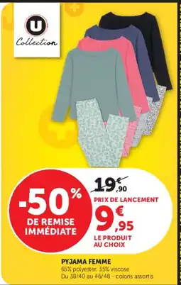 Hyper U U Collection PYJAMA FEMME offre