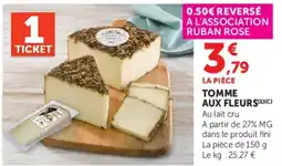 Hyper U Tomme aux fleurs offre