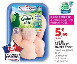 Hyper U MAITRE COQ CUISSE DE POULET offre