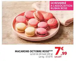 Hyper U MACARONS OCTOBRE ROSE offre