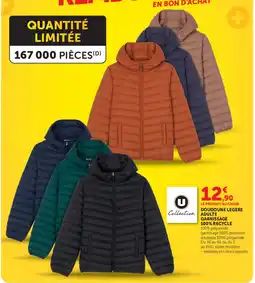 Hyper U U Collection Doudoune légère adulte offre