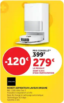 Hyper U DREAME ROBOT ASPIRATEUR LAVEUR DREAME offre