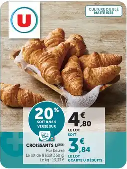 U Express CROISSANTS U offre