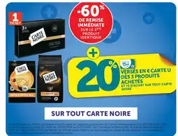 U Express Carte noire offre