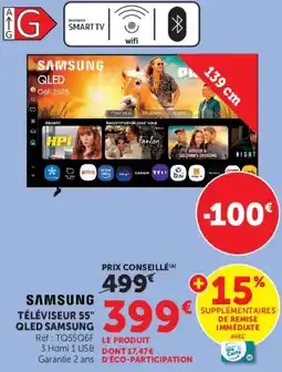 Hyper U SAMSUNG TÉLÉVISEUR 55" QLED SAMSUNG offre