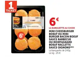 U Express SANS COMPAGNIE MINI CHEESEBURGERS offre