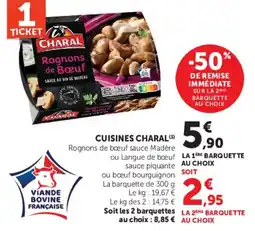U Express CHARAL Rognons de Bœuf offre