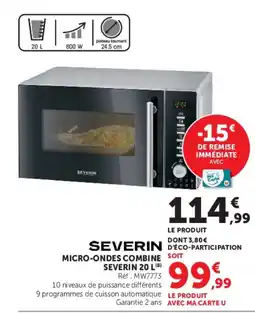 Hyper U SEVERIN MICRO-ONDES COMBINE offre