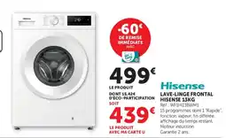Hyper U Hisense LAVE-LINGE FRONTAL offre