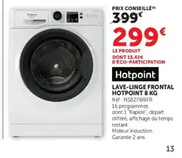 Hyper U Hotpoint Lave-linge frontal offre