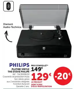 Hyper U PHILIPS PLATINE VINYLE THE STEVIE PHILIPS offre