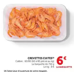 U Express Crevettes cuites offre