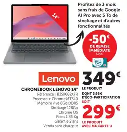 Hyper U Lenovo CHROMEBOOK LENOVO 14" offre