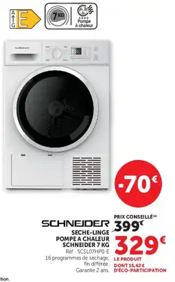 Hyper U SCHNEIDER SECHE-LINGE offre