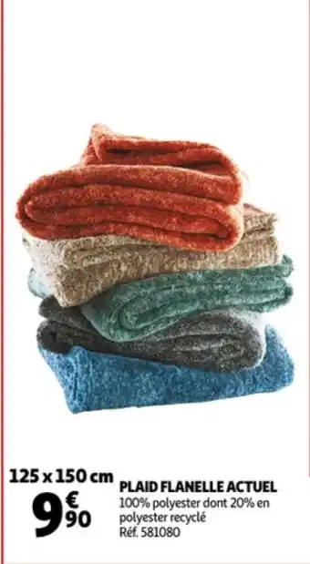 Auchan Plaid flanelle Actuel offre