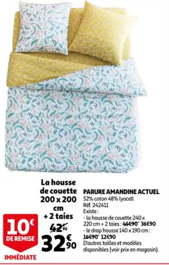 Auchan Parure amandine Actuel offre