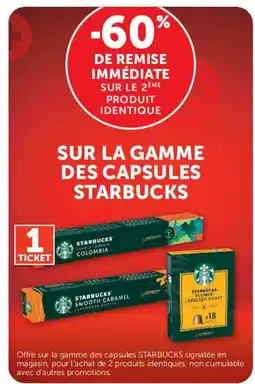 Super U Starbucks capsules offre