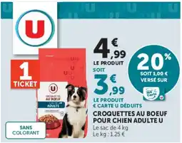 Super U U Croquettes au boeuf offre