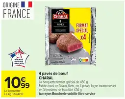 Carrefour CHARAL 4 pavés offre