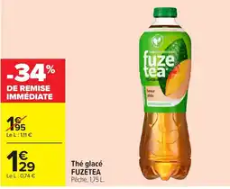 Carrefour fuze tea offre