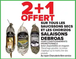 Carrefour DEBROAS Saucisson offre