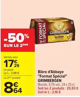 Carrefour GRIMBERGEN Bière d'Abbaye offre