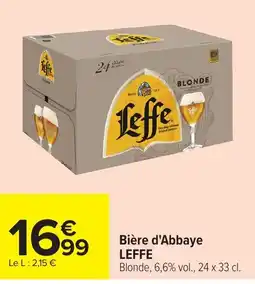 Carrefour LEFFE Bière d'Abbaye offre