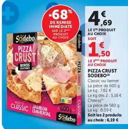Super U Sodebo Pizza Crust offre