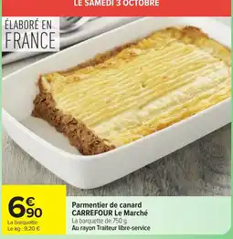 Carrefour CARREFOUR Parmentier de canard offre