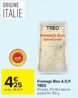 Carrefour TREO Fromage Bleu offre