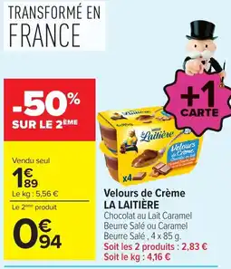 Carrefour LA LAITIÈRE Velours de Crème offre