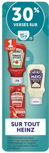 Super U Heinz tomato ketchup offre