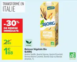 Carrefour BJORG Boisson Végétale Bio offre