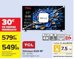 Carrefour TCL Téléviseur QLED 4K offre