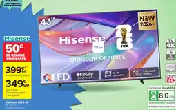 Carrefour Hisense Téléviseur QLED 4K offre